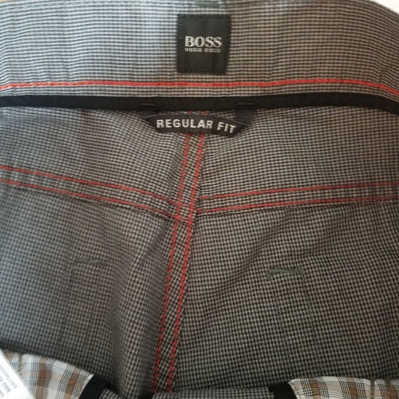 Hugo Boss Checkered Print Pant Gray & Black - Picture 6 of 8
